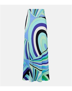 Юбка макси Iride, Verde/Lilla Pucci