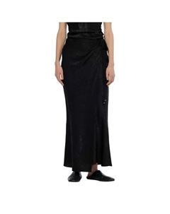 Юбка Crushed Satin long skirt, черный Scotch&soda