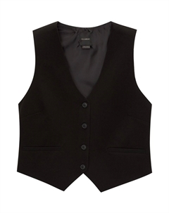 Жилет, черный Pull & bear