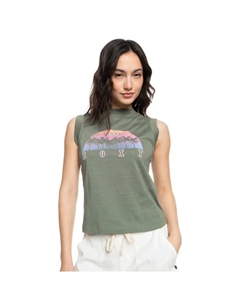 Футболка без рукавов Wave Swell B, зеленый Roxy