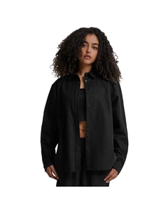 Рубашка с длинным рукавом Linen Mixed Oversized, черный Urban classics