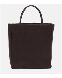 Сатиновая сумка-тоут Cecily, коричневый The row