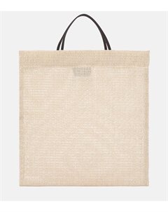 Барн мини сумка-тоут с кожаной отделкой, Ivory Ans The row