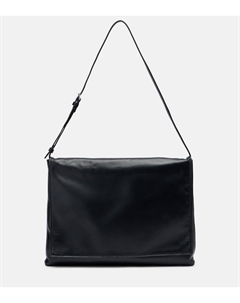 Нано кожаная сумка через плечо, Black Ans The row