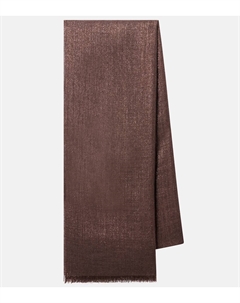 Шарф из кашемира и шелка, Fondente Brunello cucinelli