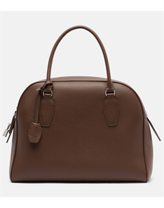 Индийская кожаная сумка-тоут среднего размера India 12, Dark Olive Ans The row