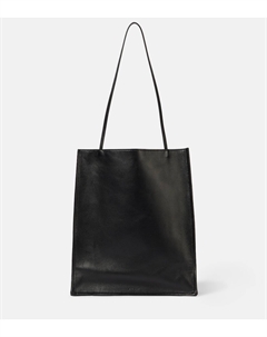 Большая кожаная сумка To Go, Black Ans The row