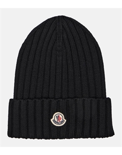Шапка из натуральной шерсти Logo, черный Moncler