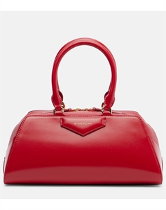 Сумка-тоут Antigona East-West из кожи малого размера, Vermillon Givenchy
