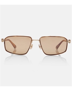 Прямоугольные солнцезащитные очки Jarama, Havana/Brown Brunello cucinelli