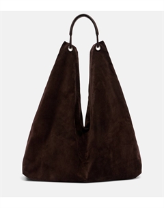 Bindle большая сумка-тоут из замши, Brown Melange Ans The row