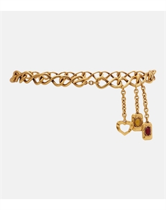 Цепной пояс с декором, Light Bronze Saint laurent