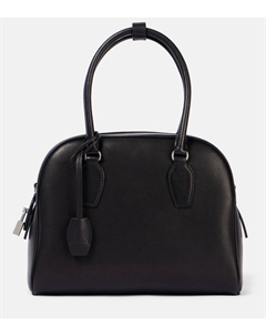 Индийская кожаная сумка-тоут 10.00, Black Ans The row