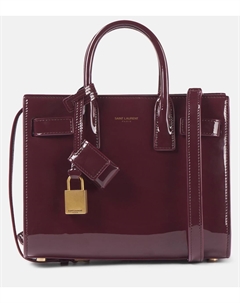 Сумка Sac De Jour Nano из лакированной кожи, Dark Red Wine Saint laurent
