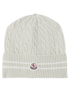 Шапка из натуральной шерсти Logo, Mint Moncler enfant