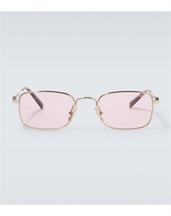 Прямоугольные солнцезащитные очки, Gold Pink Miu miu