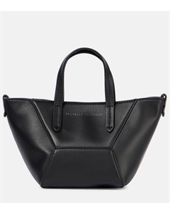BC Duo Mini кожаная сумка-тоут, черный Brunello cucinelli