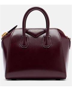 Мини-сумка-тоут Antigona из кожи, бордовый Givenchy