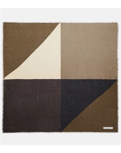 Шарф с цветными блоками, Kaki/ Multicolor Saint laurent