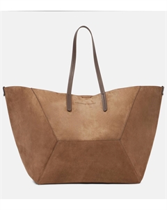 BC Duo большая замшевая сумка-тоут, Torba Brunello cucinelli