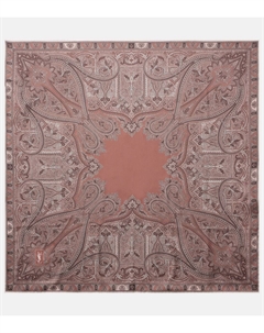 Шелковый твилловый шарф с узором пейсли, Light Brown/Multicolor Saint laurent