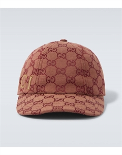 GG бейсболка из хлопковой смеси, кэмел Gucci