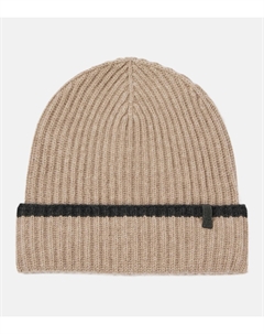 Рельефная вязка кашемировая шапка-бини, Feather Brunello cucinelli