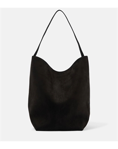 N/S Park Большая кожаная сумка-тоут, черный The row