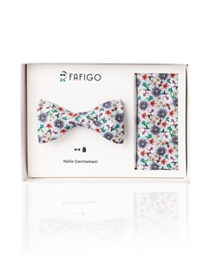 Галстук-бабочка Set Luciano, бирюзовый Fafigo