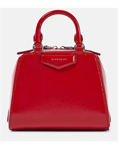Сумка-тоут Antigona Cube Nano из лаковой кожи, 640-Vermillon Givenchy