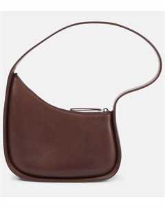 Полумесяц кожаная сумка через плечо, Brown Melange Ans The row