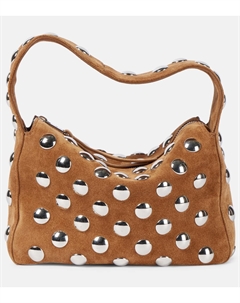 Елена Маленькая кожаная сумка через плечо с шипами, Mud Khaite