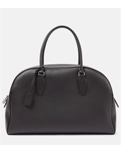 Индия 15.75 Большая кожаная сумка-тоут, Dark Brown Pld The row