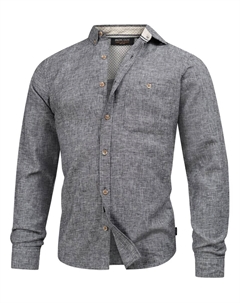 Рубашка на пуговицах классического кроя, пятнистый серый Indicode jeans