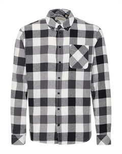 Рубашка на пуговицах классического кроя, цвет Black/mottled black Blend