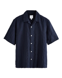 Рубашка на пуговицах классического кроя, темно-синий Next