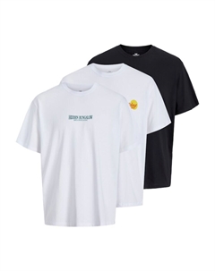 Рубашка JORWOWIE, черный/белый Jack & jones