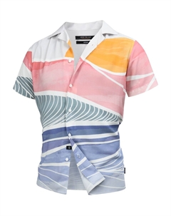 Рубашка на пуговицах классического кроя Milky, разноцветный Indicode jeans