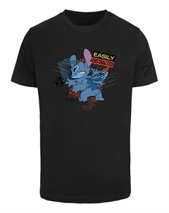 Рубашка Lilo & Stitch Easily Distracted, черный Merchcode