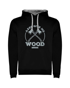 Худи Give Me Wood, черный Kruskis