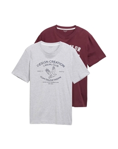 Рубашка, цвет mottled grey/Wine red Tom tailor