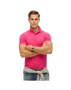 Поло с коротким рукавом City Pique, розовый Superdry