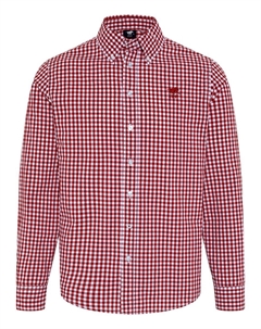 Рубашка на пуговицах классического кроя, темно-красный Polo sylt