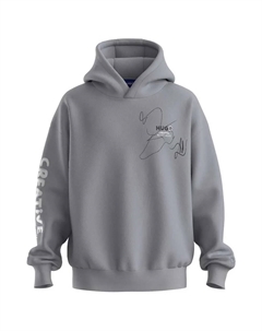 Худи BLUE Nedimo 10257685, серый Hugo