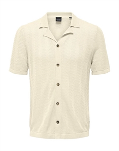 Приталенный трикотажный кардиган ONSDiego, экрю Only & sons