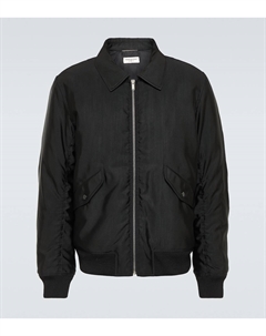 Бомбер из файла, нуар Saint laurent