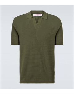 Поло Roddy из вафельной ткани, Herbal Green Orlebar brown