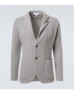 Вязаный кашемировый блейзер, серый Lardini