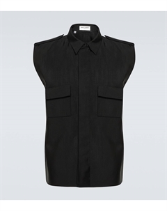 Сахариен рубашка из файла, нуар Saint laurent