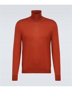 Шерстяной водолазный свитер, Brique Saint laurent